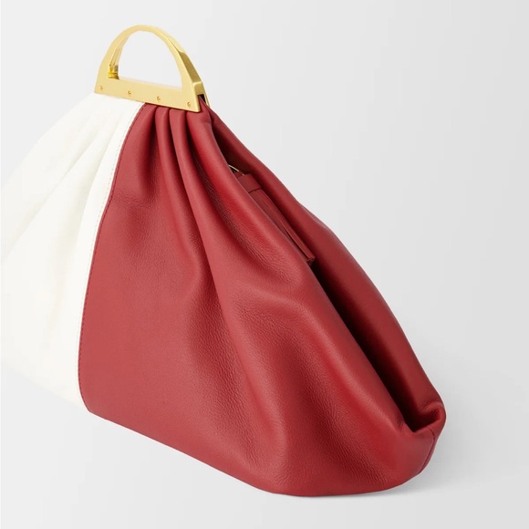 THE VOLON WINE/WHITE GABI HANDBAG - Picture 13 of 13